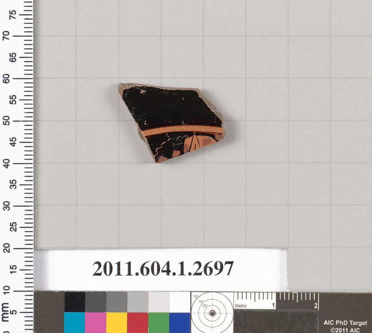 Terracotta fragment of a kylix (drinking cup) — Unknown