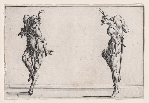Les Deux Pantalons se Regardant (Men in Pantsuits Looking at Each Other), from Les Caprices Series A, The Florence Set