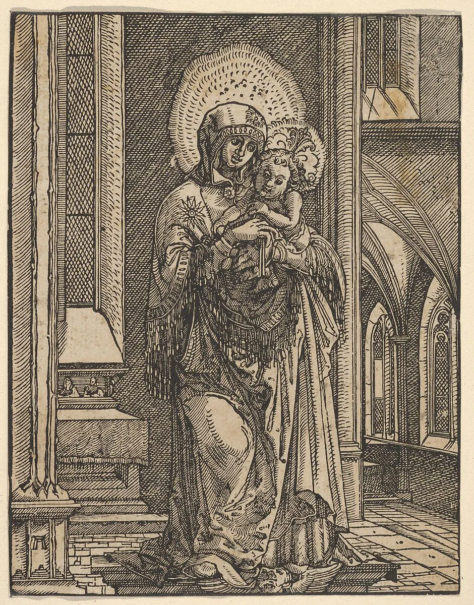 The Beautiful Virgin of Regensburg in a Church — Albrecht Altdorfer