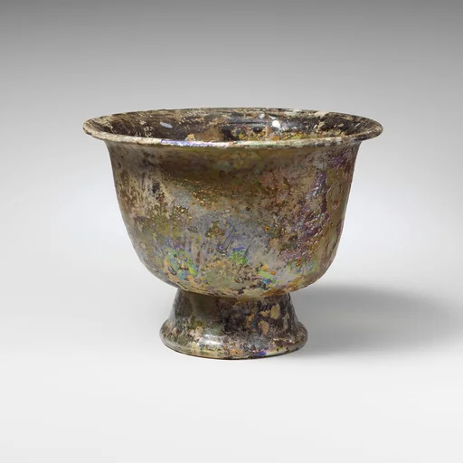 Glass footed bowl