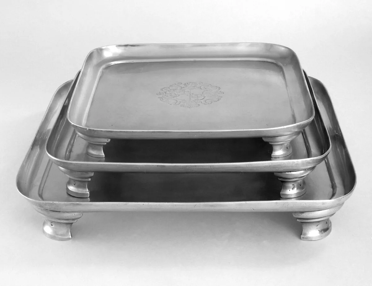 Three salvers — Thomas Folkingham