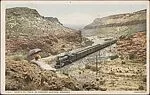 Santa Fe Train in Crozier Canyon, Arizona. — Unknown