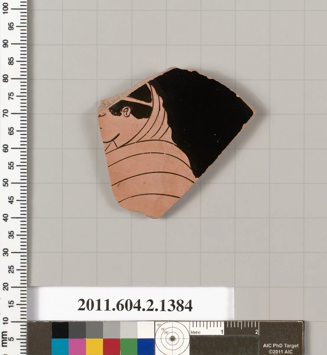 Terracotta fragment of a skyphos (deep drinking cup) — Unknown