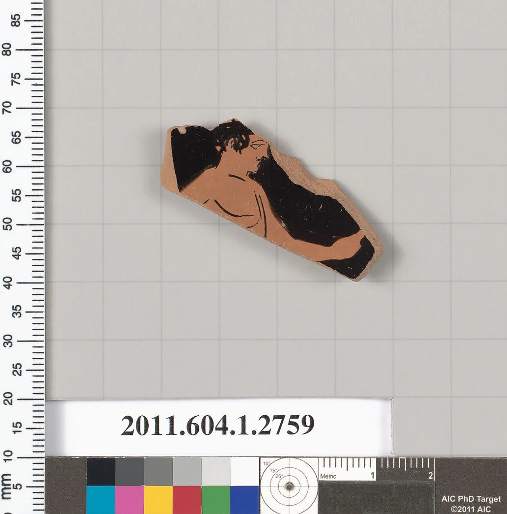 Terracotta fragment of a kylix (drinking cup) — Unknown