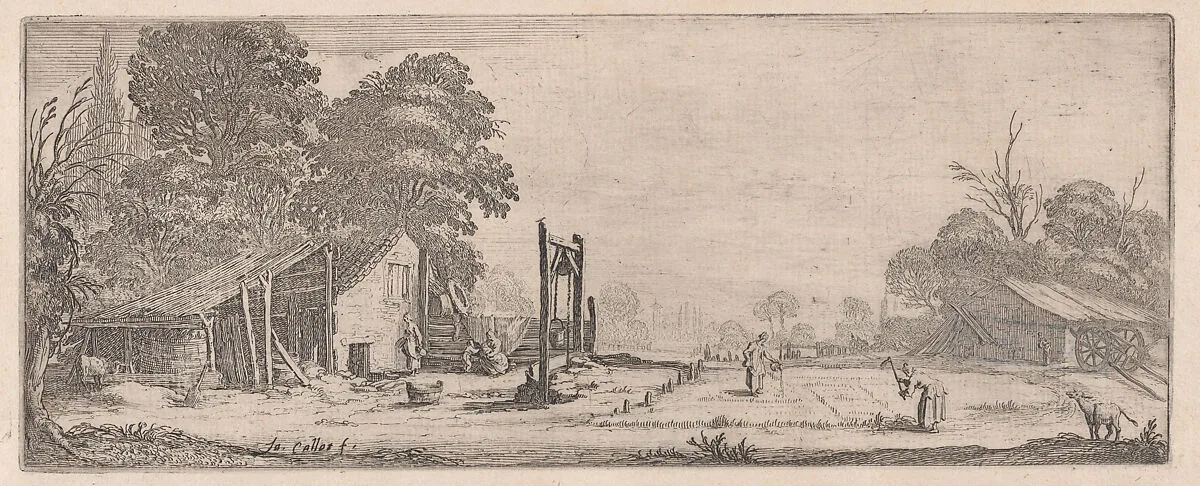 Le Jardin, appelé aussi Le Marais (The Garden, also called The Marsh), from Les Quatre Paysages (The Four Landscapes) — Jacques Callot