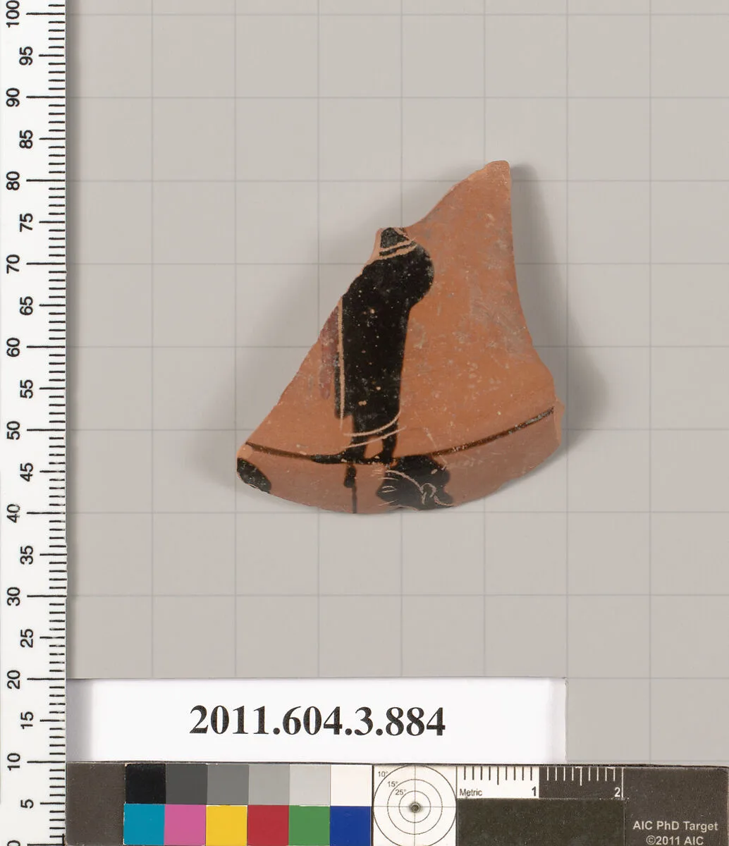 Terracotta fragment of a lekythos (oil flask) — Unknown