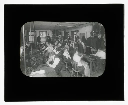 [Social Documentary Lantern Slide of New York]