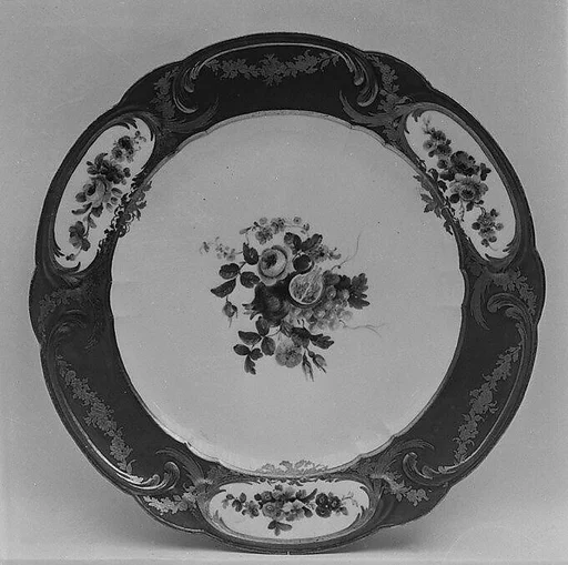Plate (assiette à palmes) (1 of 102) (part of a service)