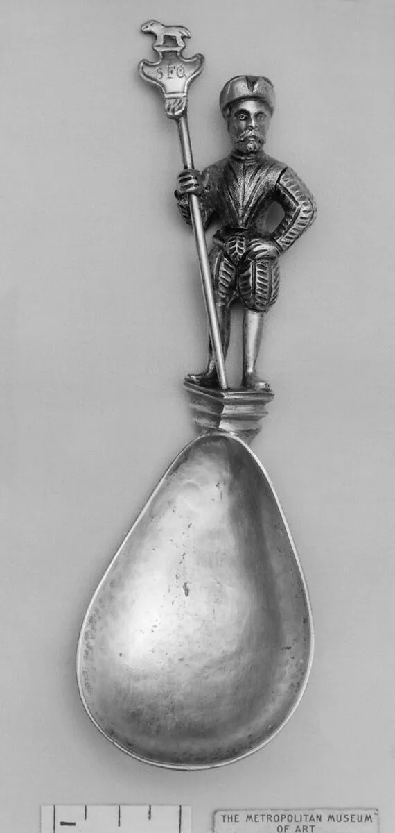 Figure-top spoon — Unknown
