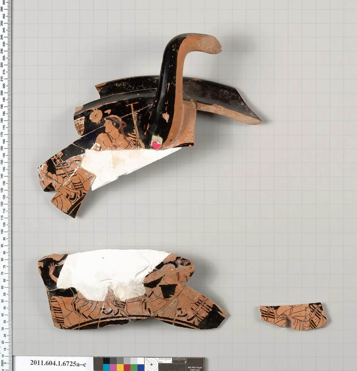 Terracotta fragments of a kylix (drinking cup) — Unknown