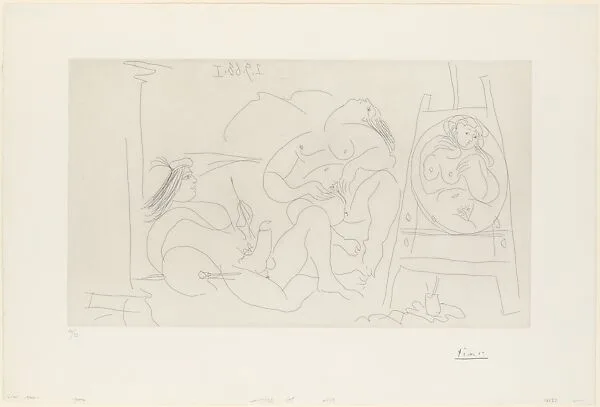 Raphael and the Fornarina VI, from 347 Suite — Pablo Picasso|Aldo and Piero Crommelynck|Galerie Louise Leiris