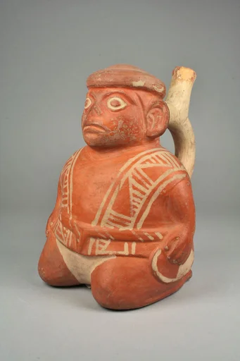 Bottle, Seated Figure