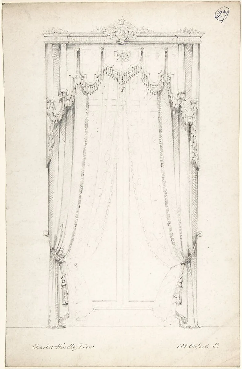 Design for Curtains — Charles Hindley and Sons