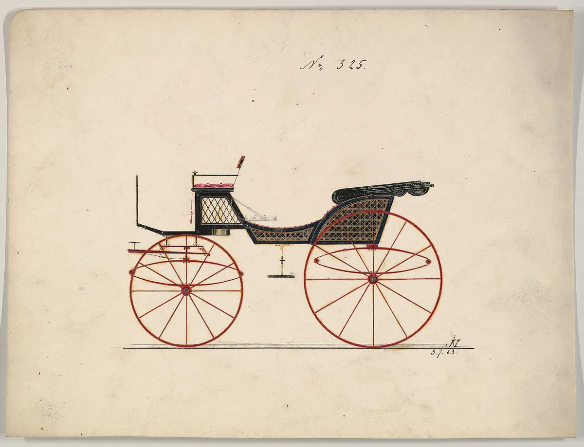 Design for Phaeton, no. 325 — Brewster & Co.