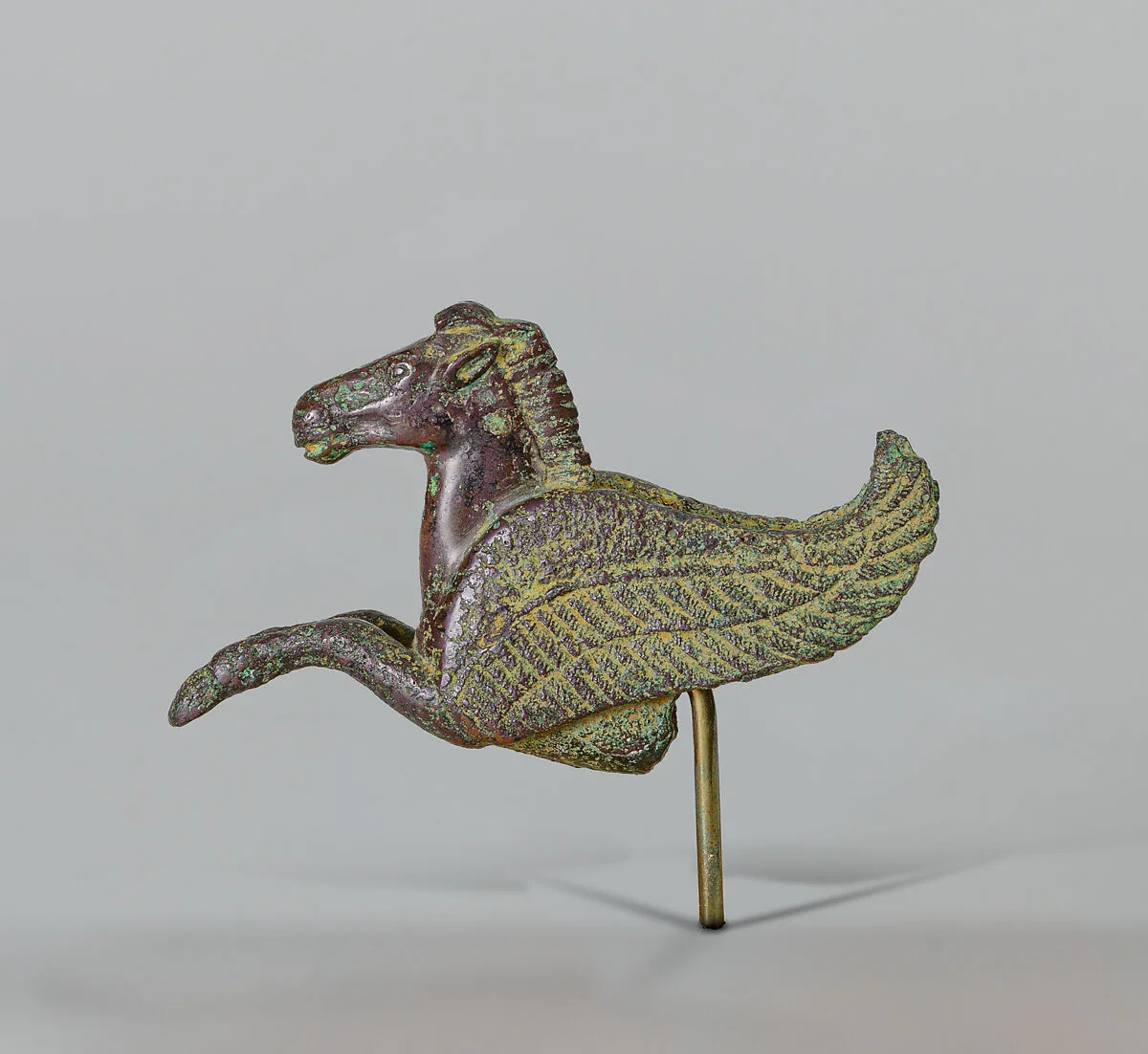 Forepart of a bronze winged horse — Unknown