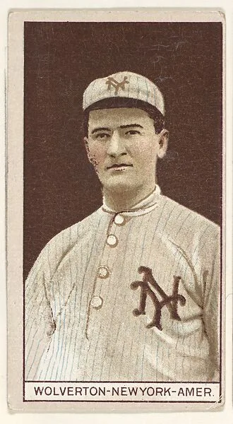 Wolverton, New York, American League, from the Brown Background series (T207) for the American Tobacco Company — American Tobacco Company
