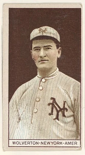 Wolverton, New York, American League, from the Brown Background series (T207) for the American Tobacco Company