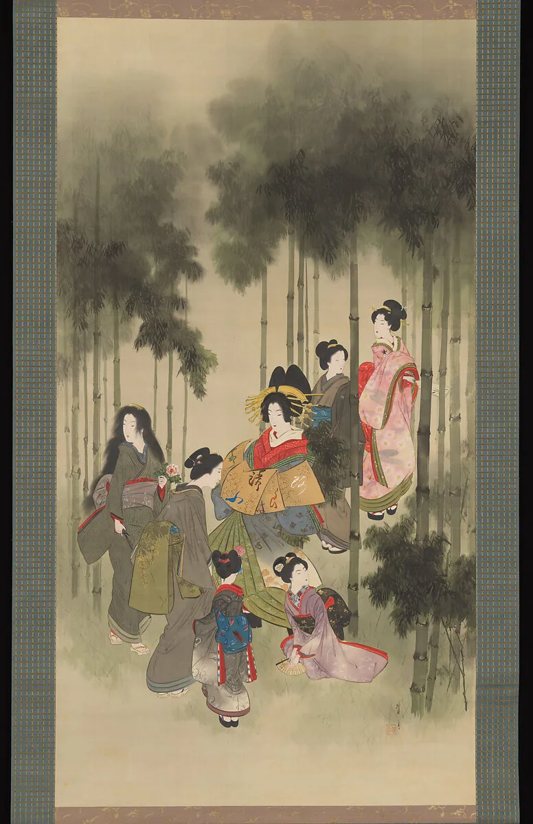 渡辺省亭筆 「七美人之図」|Seven Beauties of the Bamboo Grove — Watanabe Seitei 渡辺省亭