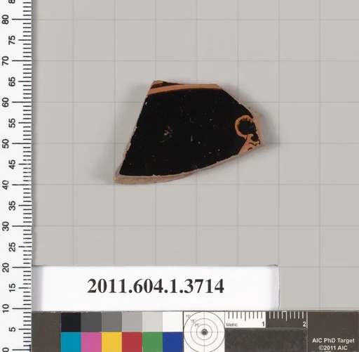 Terracotta fragment of a kylix (drinking cup)