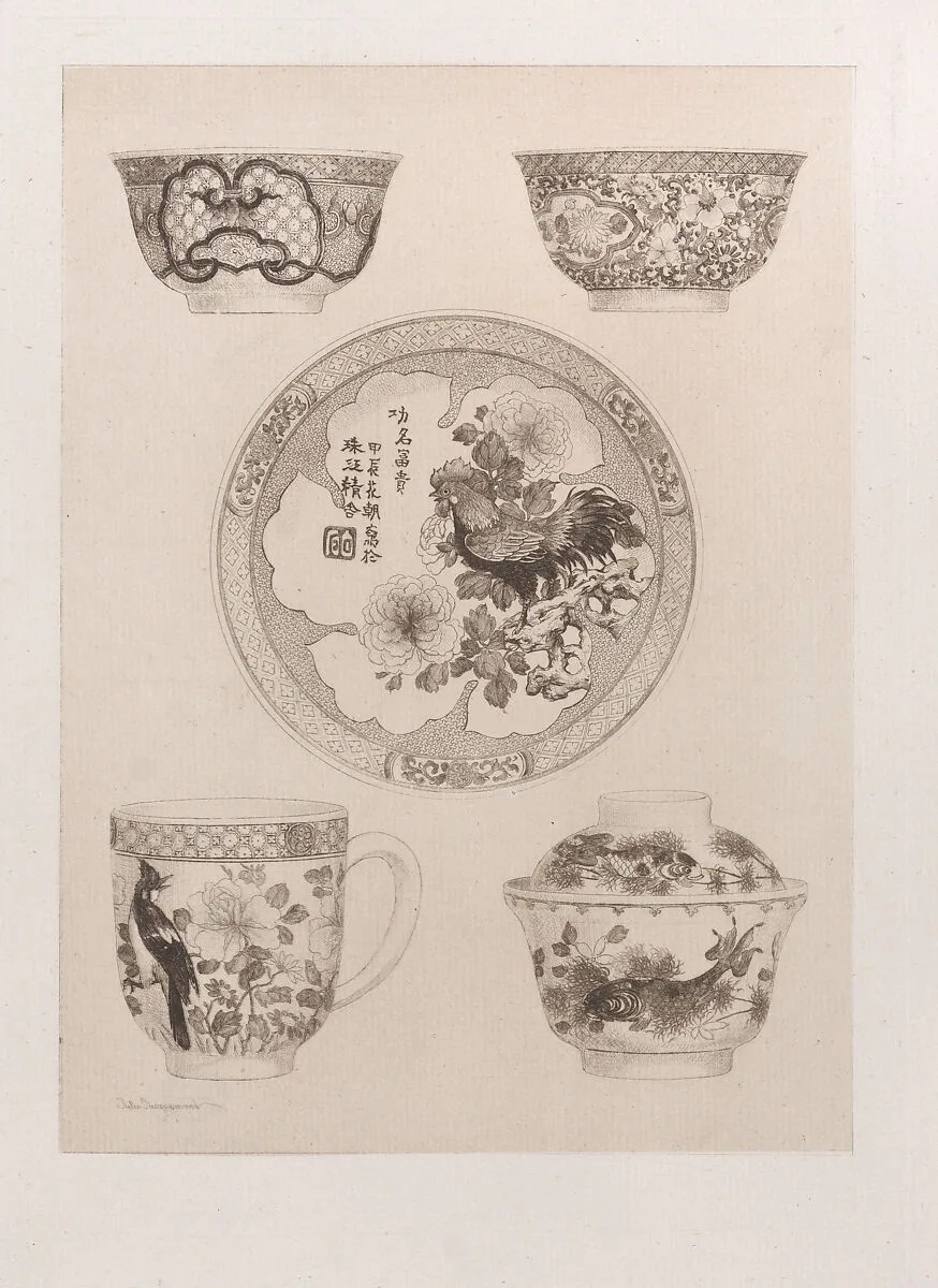 Famille Rose Japonaise — Jules-Ferdinand Jacquemart