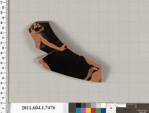 Terracotta rim fragment of a kylix (drinking cup)