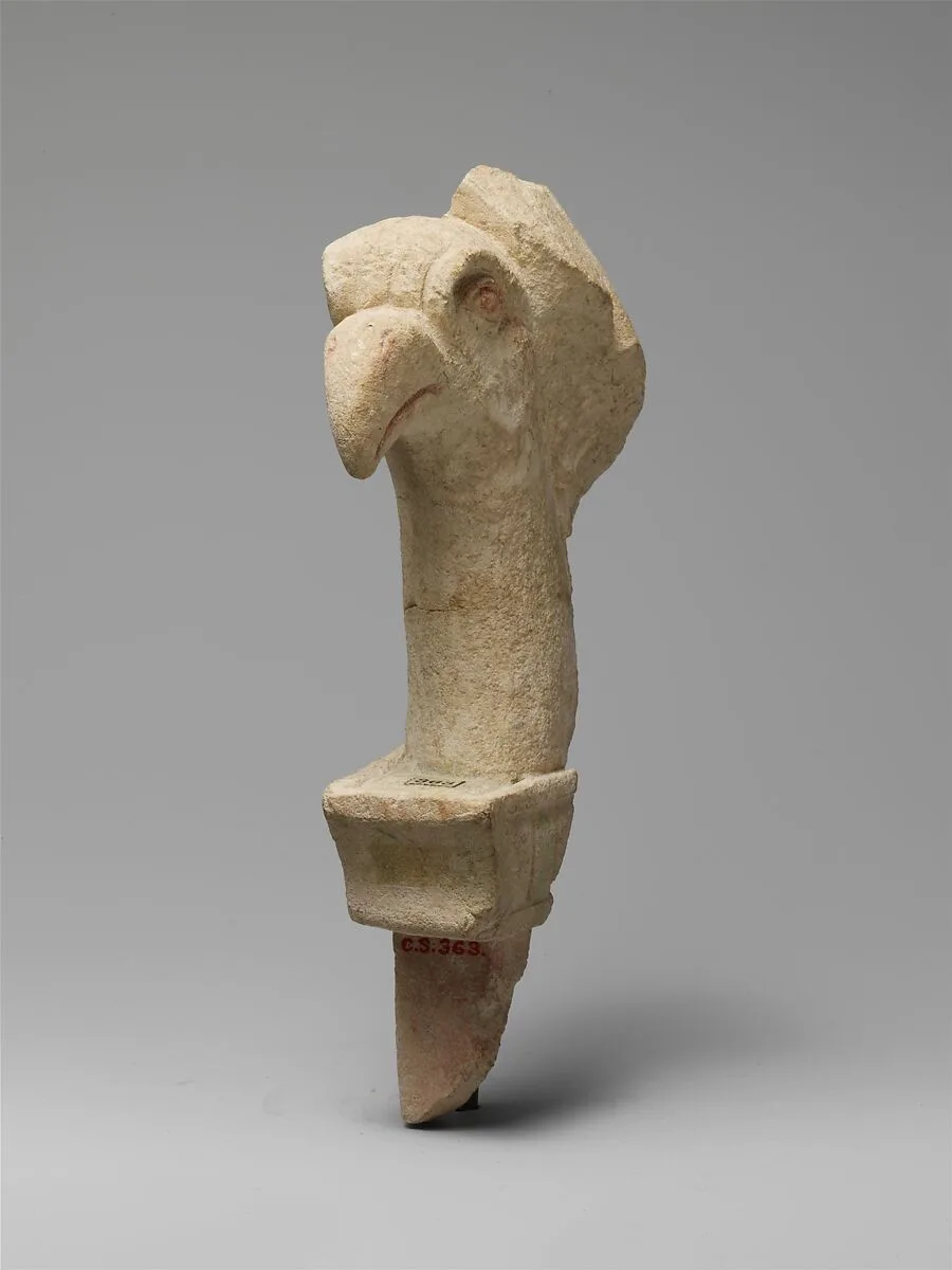 Limestone fragment of a lyre or throne — Unknown