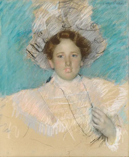 Adaline Havemeyer in a White Hat — Mary Cassatt