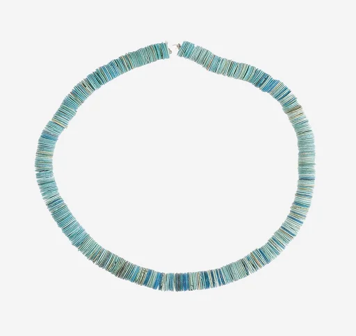 String of Large Flat Disk Beads