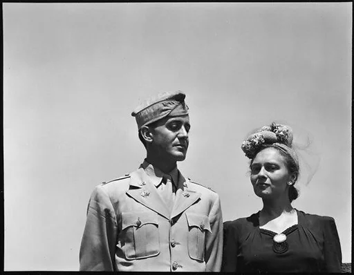 [Unidentified Couple on Roof of 441 East 92nd Street Apartment Building?, New York City]