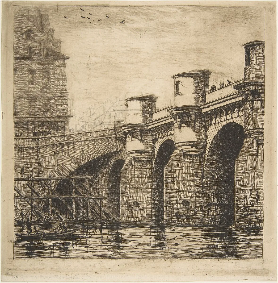 Pont-Neuf, Paris — Charles Meryon