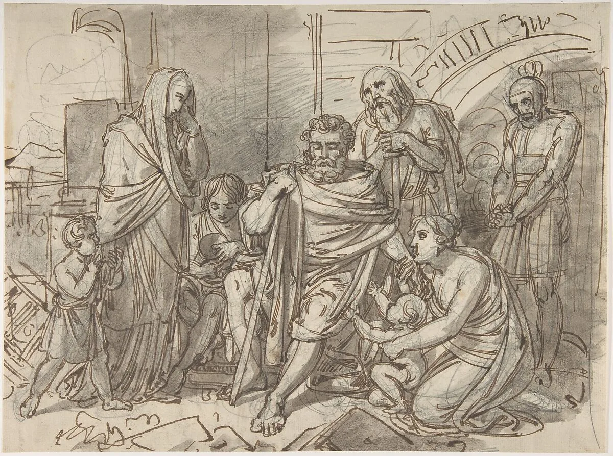 Belisarius Begging for Alms — Heinrich Friedrich Füger
