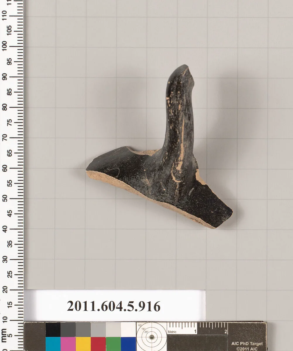 Terracotta fragment of a kylix (drinking cup) — Unknown