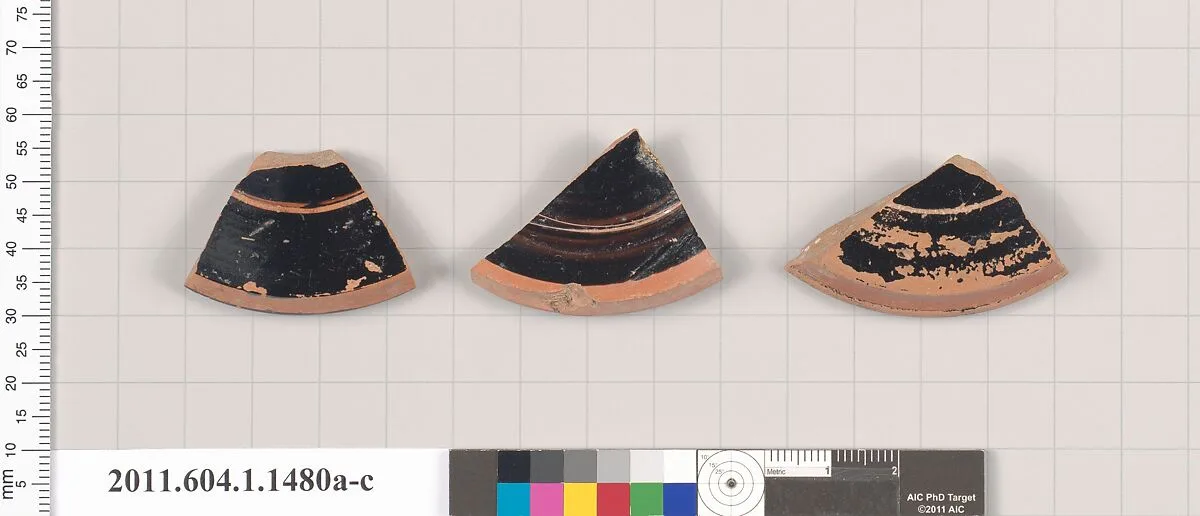 Terracotta fragments of kylikes (drinking cups) — Unknown