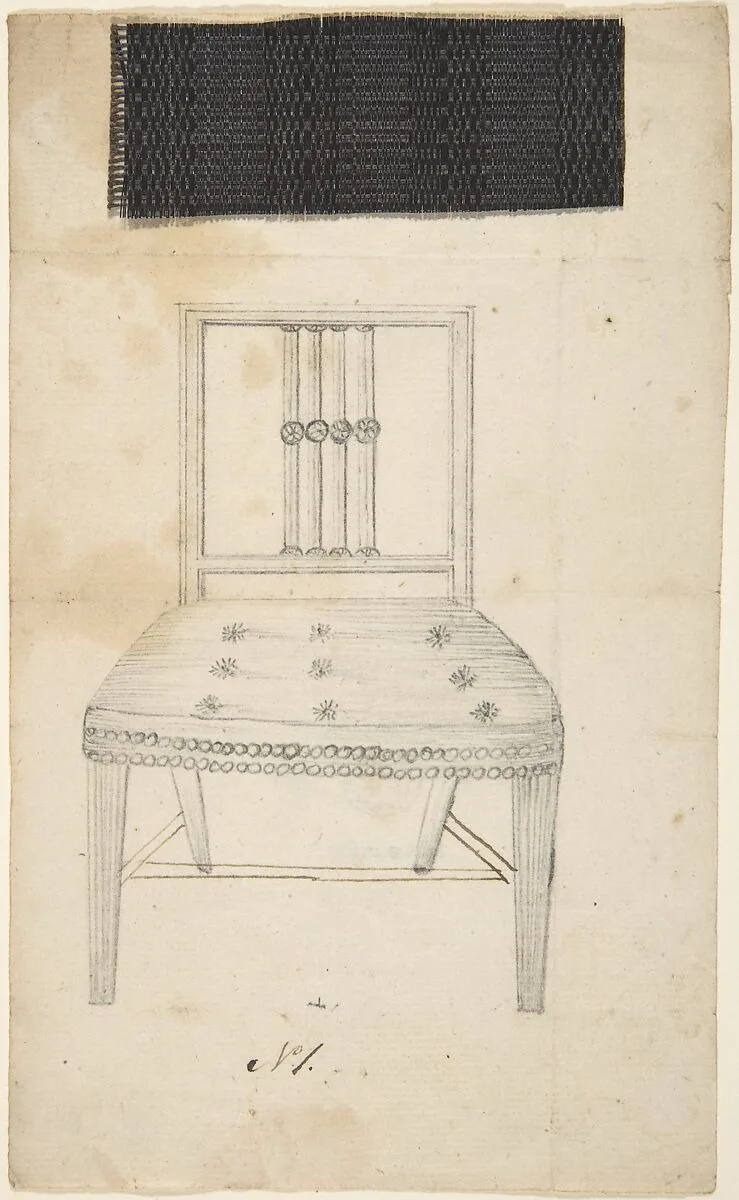 Two designs for side chairs — Anonymous, German, 18th century