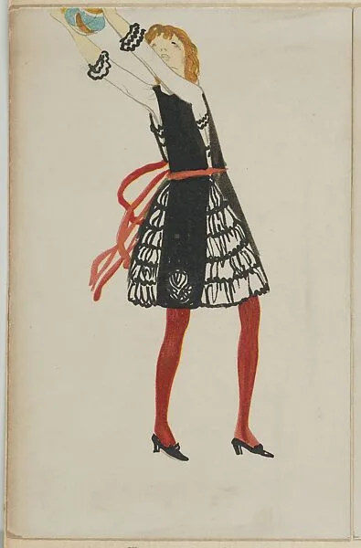 Girl with Ball — Unknown|Wiener Werkstätte
