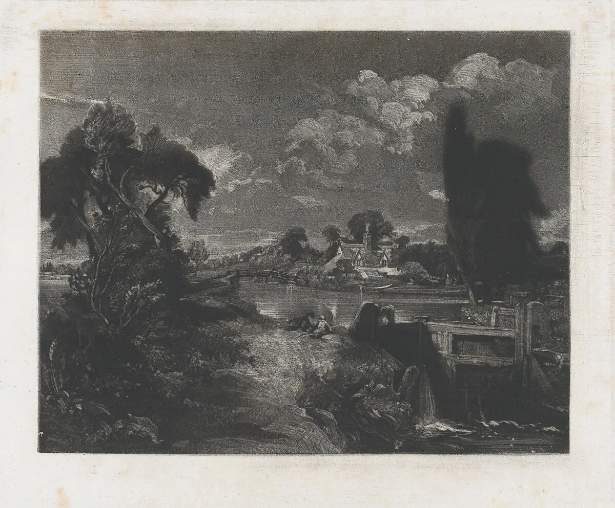 A Lock on the Stour — David Lucas|John Constable