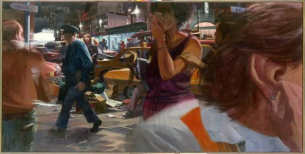 City Crowd–Cop and Ear — A. Robert Birmelin
