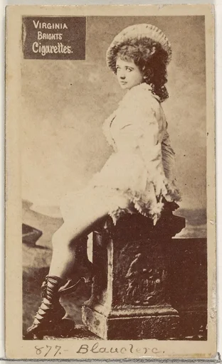 Card 877, Blauclerc, from the Actors and Actresses series (N45, Type 2) for Virginia Brights Cigarettes