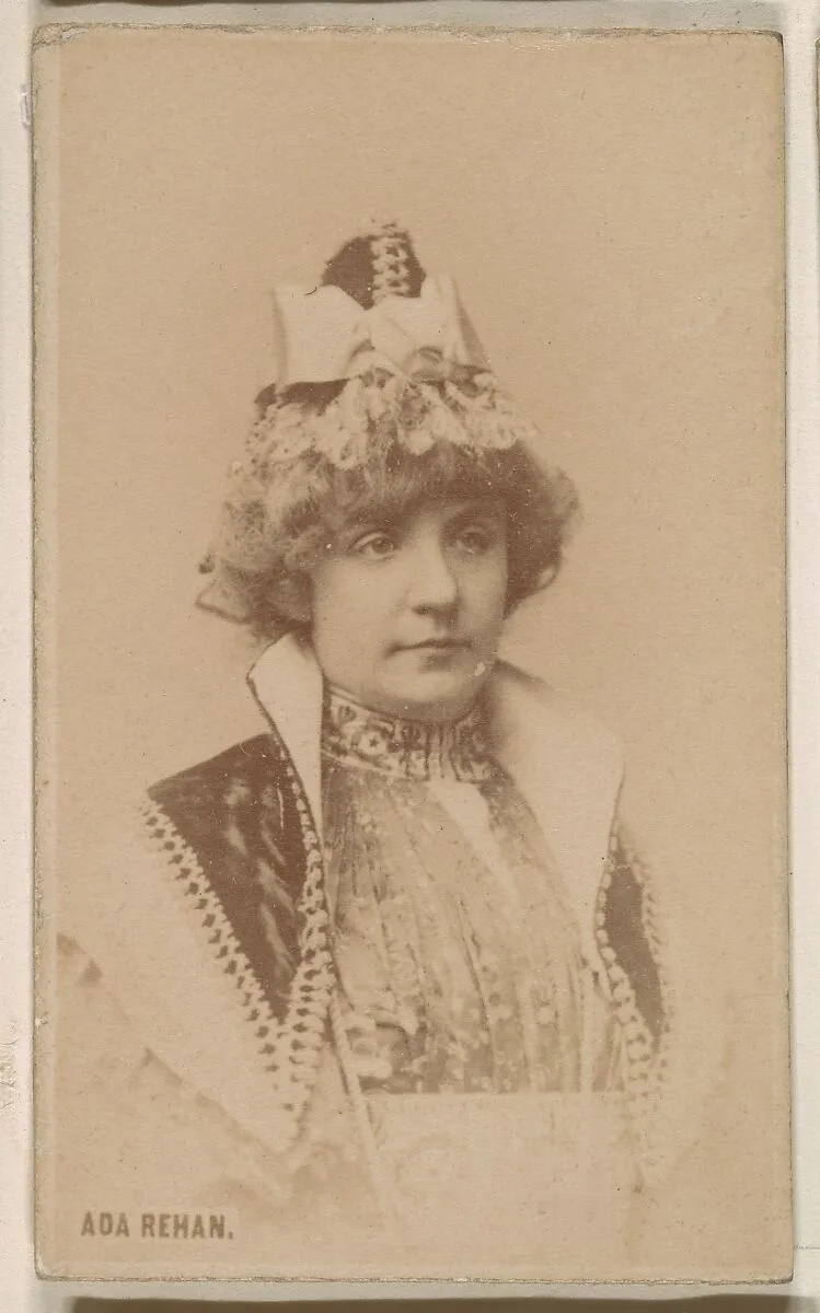 Ada Rehan, from the Actresses series (N246), Type 1, issued by Kinney Brothers to promote Sporting Extra Cigarettes — Kinney Brothers Tobacco Company