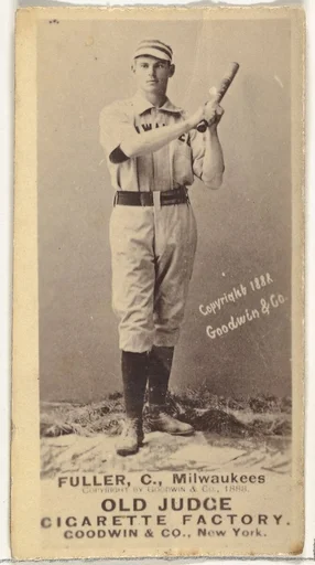 William E. "Will" Fuller, Catcher, Milwaukee, from the Old Judge series (N172) for Old Judge Cigarettes