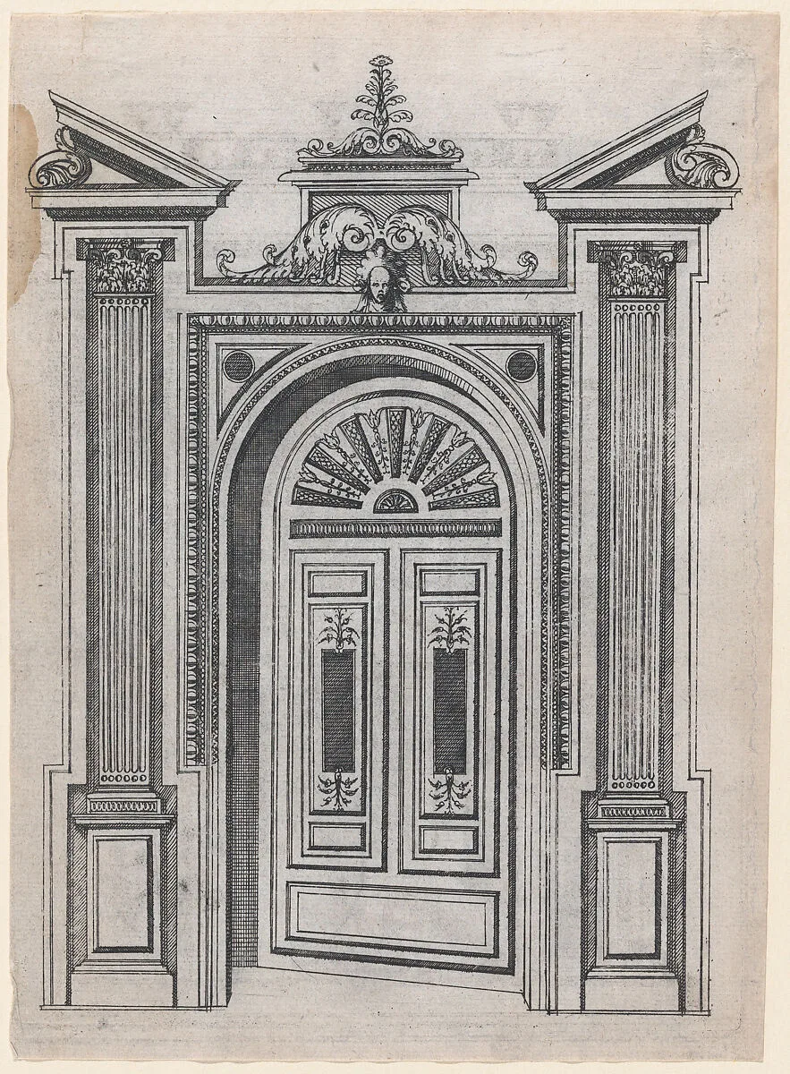 Design for a Door Frame — Jacques Androuet Du Cerceau