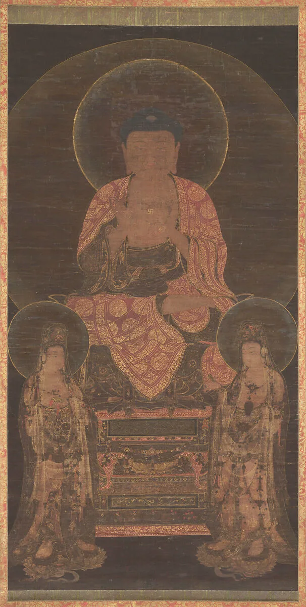 아미타삼존도 고려|阿彌陀三尊圖 高麗|Amitabha triad — Unidentified artist