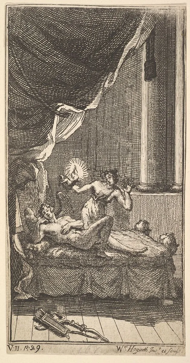 The New Metamorphosis, Plate 6: The Story of Cupid and Psyche — Charles Gildon|Lucius Madaurensis Apuleius|William Hogarth