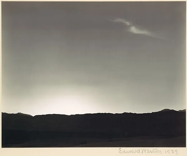 Clouds, Death Valley — Edward Weston