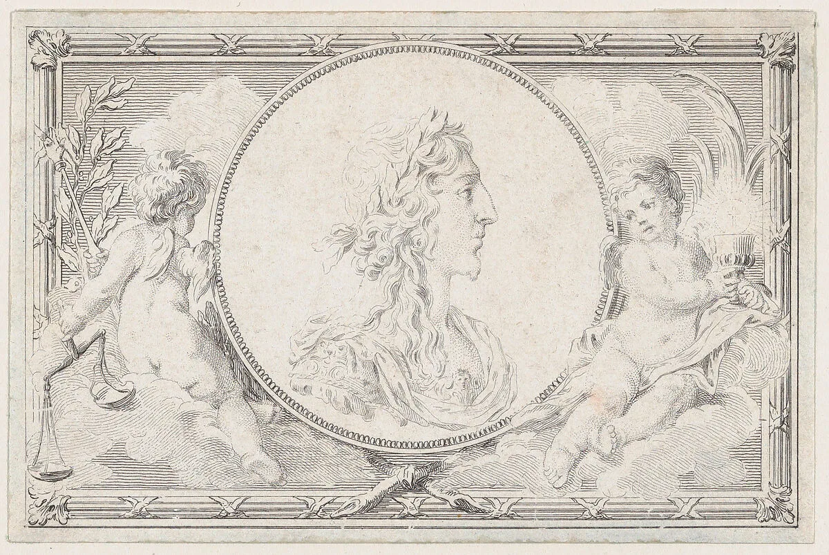 Portrait of Louis XIII — Hubert François Gravelot|Pierre Philippe Choffard