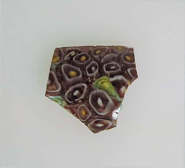 Glass mosaic dish fragment — Unknown