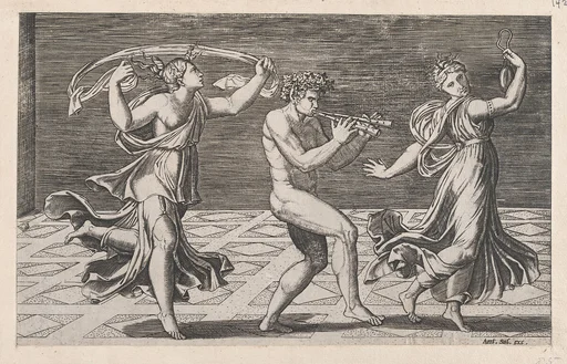 Speculum Romanae Magnificentiae: Dance of Fauns and Bacchants