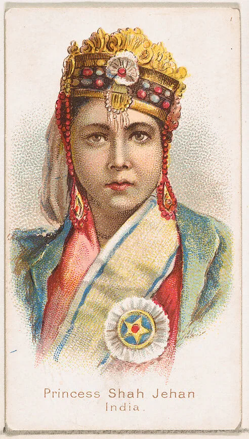 Princess Shah Jehan, India, from the Savage and Semi-Barbarous Chiefs and Rulers series (N189) issued by Wm. S. Kimball & Co. — William S. Kimball & Company