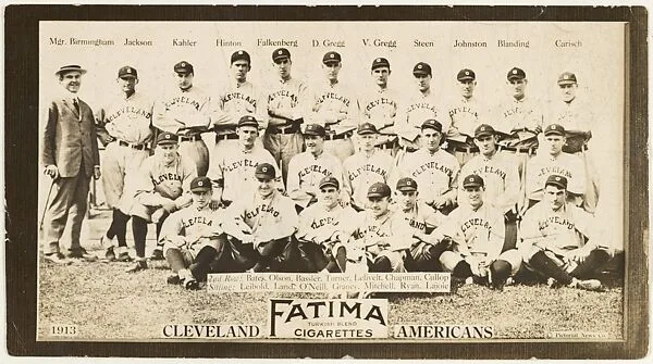 Cleveland Naps, American League, from the "Baseball Team" series (T200), issued by Liggett & Myers Tobacco Company to promote Fatima Turkish Blend Cigarettes — The Pictorial News Co.|Liggett & Myers Tobacco Company
