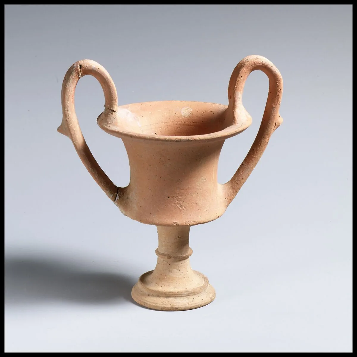 Terracotta kantharos (drinking cup with high handles) — Unknown